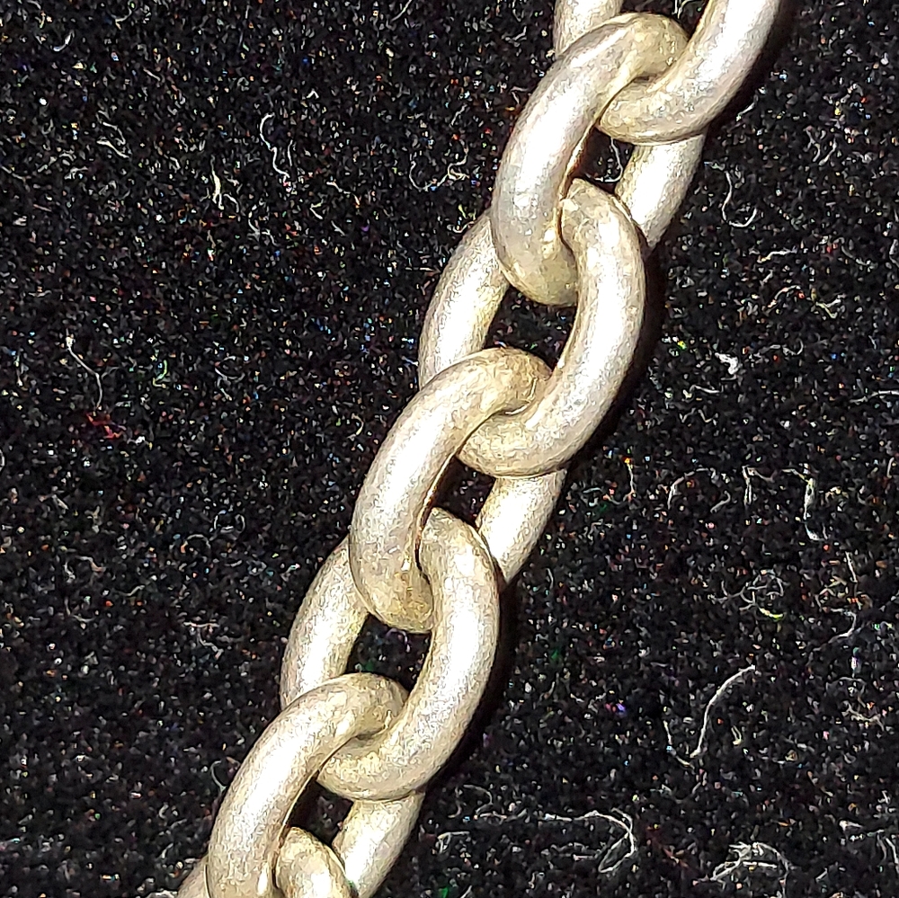 Gucci Interlocking Double G Logo Pendant Necklace In Sterling Silver! - Picture 5 of 6